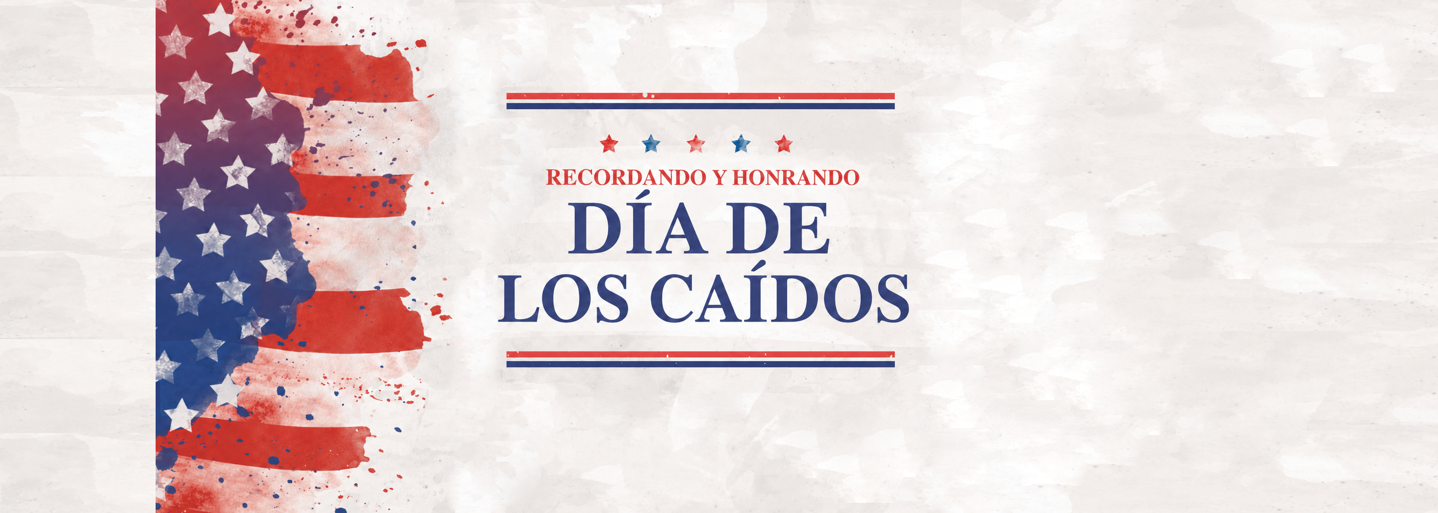 No habrá servicio el domingo 24 de mayo en honor al Día de los Caídos
